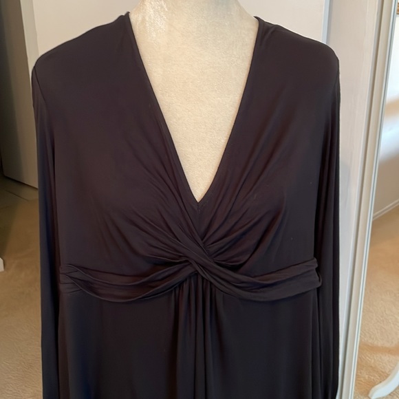 MELISSA Mc CARTHY SEVEN 7 BLACK LONG SLEEVE TOP. - Picture 5 of 8